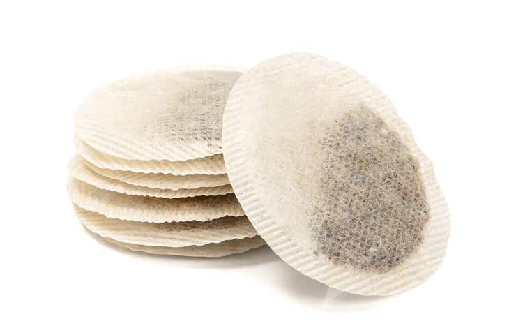 tea bags stacked