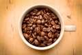 mug of coffee beans