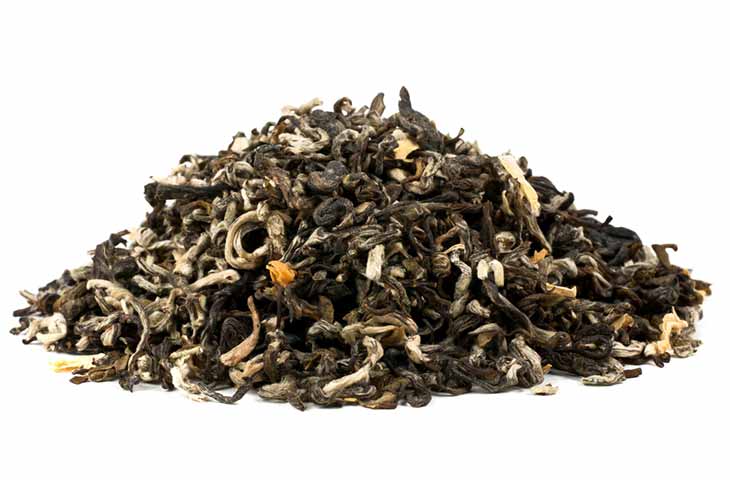 pile of flavoured black tea