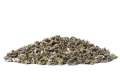 pile of green tea leaves