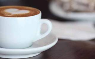 Coffee cup love heart froth