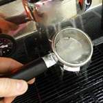 water rinse portafilter coffee machine