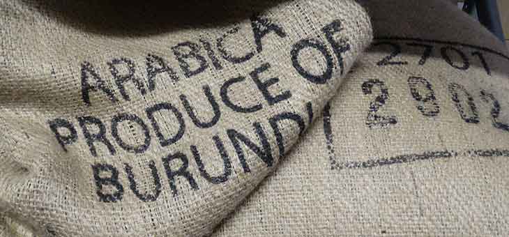 Burundi-coffee-beans sack of burundi coffee beans
